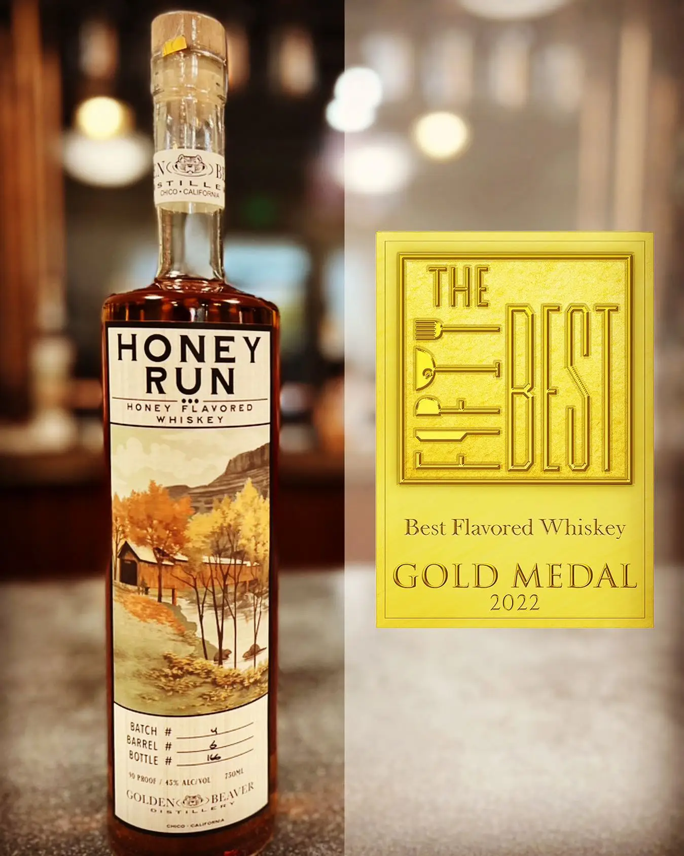 Honey run whiskey